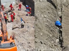 Colapso de muro de contención deja tres obreros muertos en obra de construcción