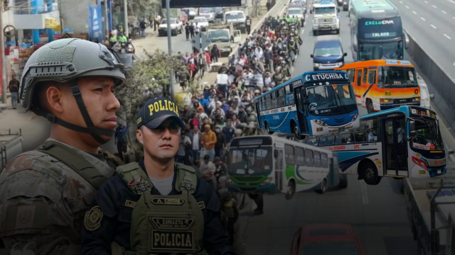 PERÚ EXTORSIONADO.Transportistas exigen medidas ante ola de violencia. Foto: Composición DLOC/Kevin Quispe