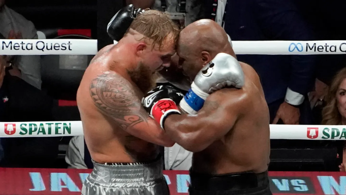 Duelo generacional. Mike Tyson y Logan Paul, protagonistas del próximo enfrentamiento en el ring. Crédito: Redes sociales.