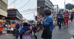 Comercio ambulatorio continúa a pesar del bloqueo de calles en Mesa Redonda Mesa Redonda. Rejas impiden parte del acceso a las zonas comerciales del Cercado de Lima. Foto: Regina Rodriguez