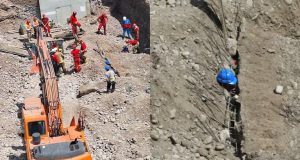 Colapso de muro de contención deja tres obreros muertos en obra de construcción