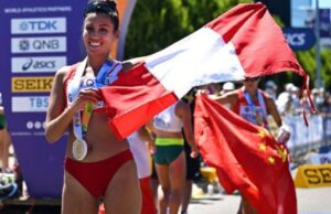 Kimberly García se consagra campeona del Mundial de marcha en Brasil