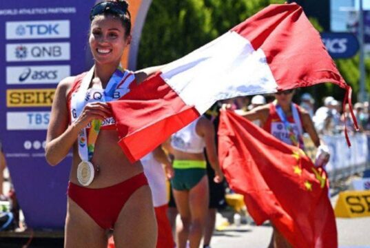 Kimberly García se consagra campeona del Mundial de marcha en Brasil